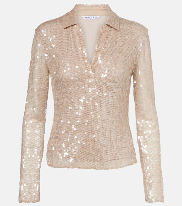  Veronica Beard Veronica Beard Meryl Sequined Blouse 