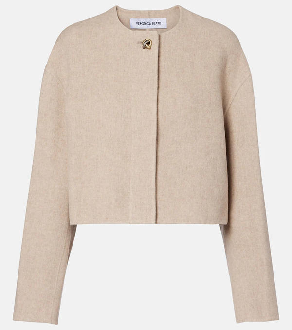  Veronica Beard Veronica Beard Philips Wool And Cashmere-blend Jacket 