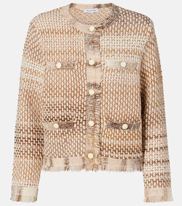 Veronica Beard Veronica Beard Sariyah Cotton And Wool-blend Jacket 