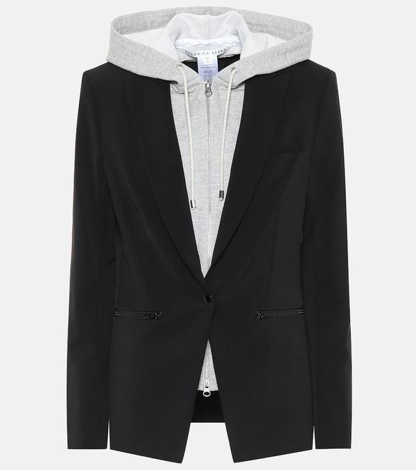  Veronica Beard Veronica Beard Scuba Dickey Hooded Jacket 