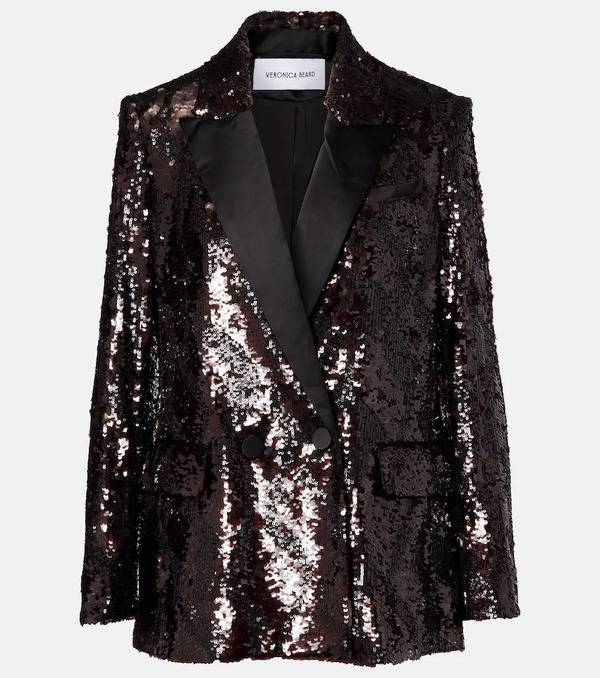  Veronica Beard Veronica Beard Sequined Double-breasted Blazer 