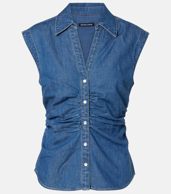  Veronica Beard Veronica Beard Sera Denim Top 