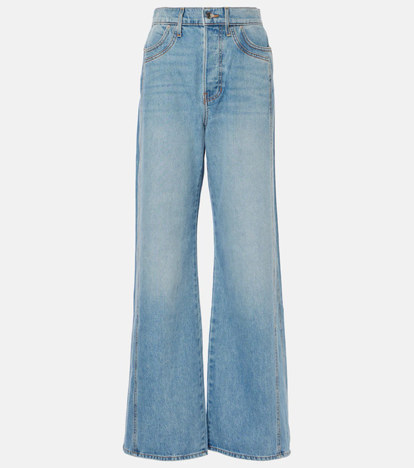  Veronica Beard Veronica Beard Taylor High-rise Wide-leg Jeans 