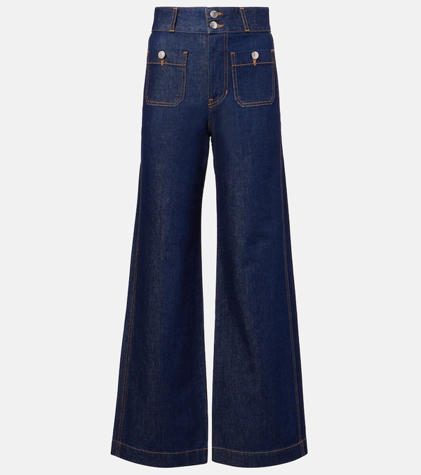  Veronica Beard Veronica Beard Taylor Wide-leg Jeans 