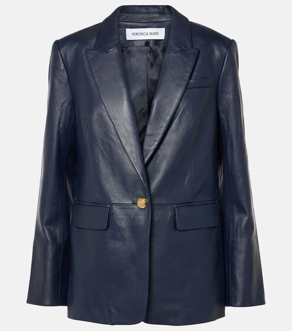  Veronica Beard Veronica Beard Vega Leather Blazer 