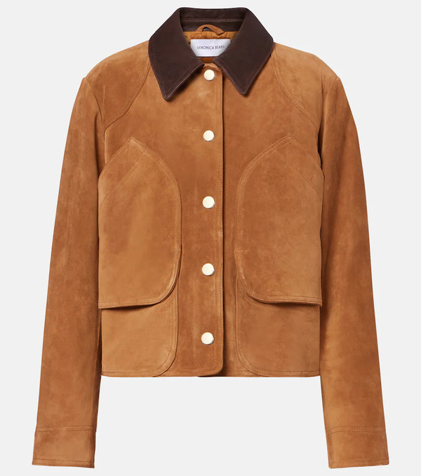  Veronica Beard Veronica Beard Walters Suede Field Jacket 