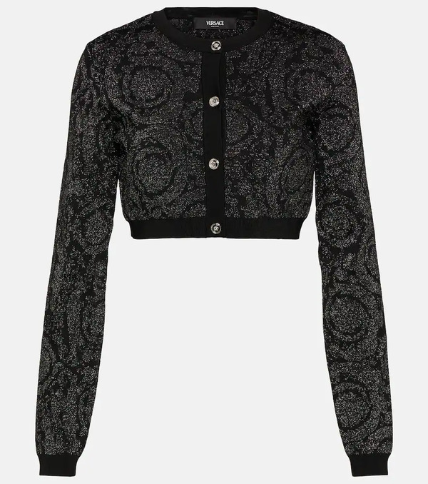  Versace Versace Barocco Cropped Cardigan 