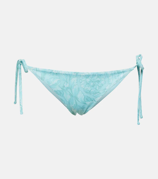  Versace Versace Barocco Low-rise Bikini Bottoms 