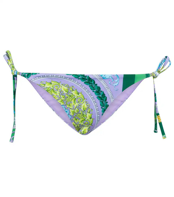  Versace Versace Barocco Mosaic Printed Bikini Bottoms 