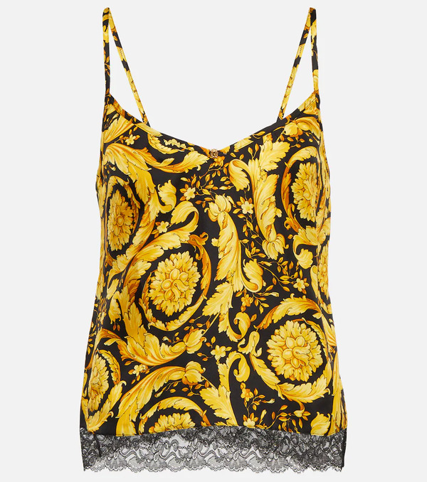  Versace Versace Barocco Silk Camisole 