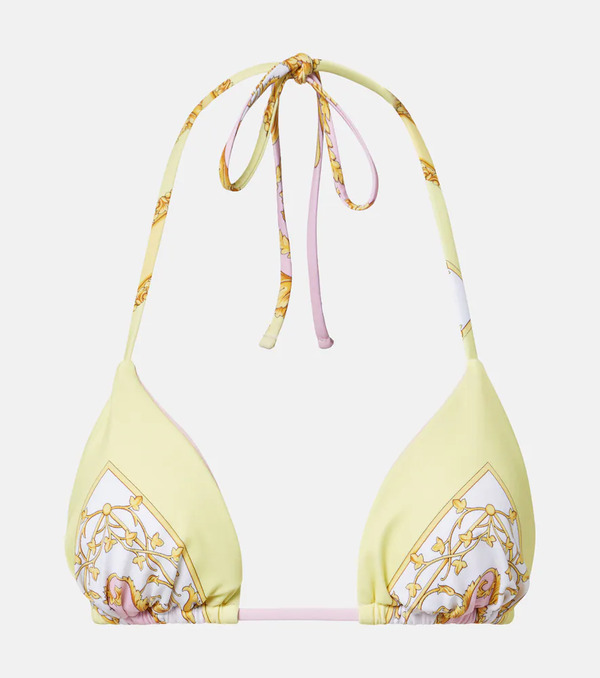  Versace Versace Barocco Triangle Bikini Top 