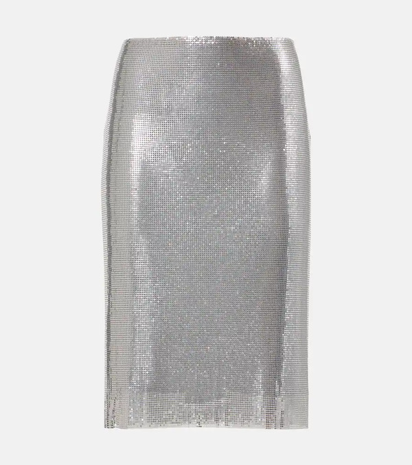  Versace Versace Chainmail Pencil Skirt 