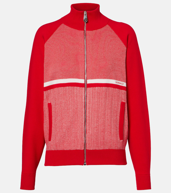  Versace Versace Cotton-blend Jacquard Jacket 