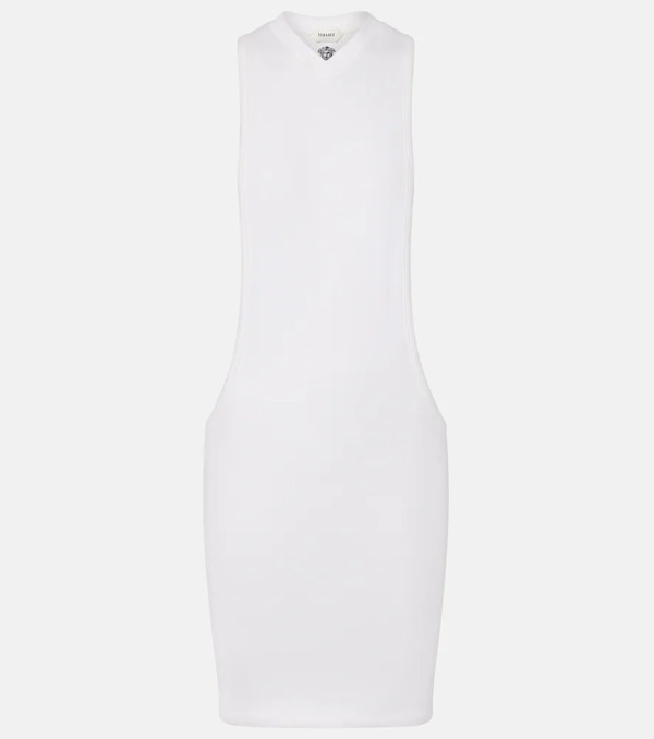  Versace Versace Cotton-blend Jersey Minidress 