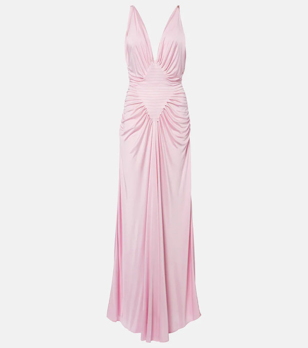  Versace Versace Draped Jersey Gown 