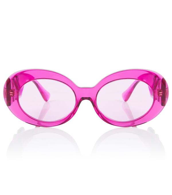  Versace Versace Embellished Round Sunglasses 