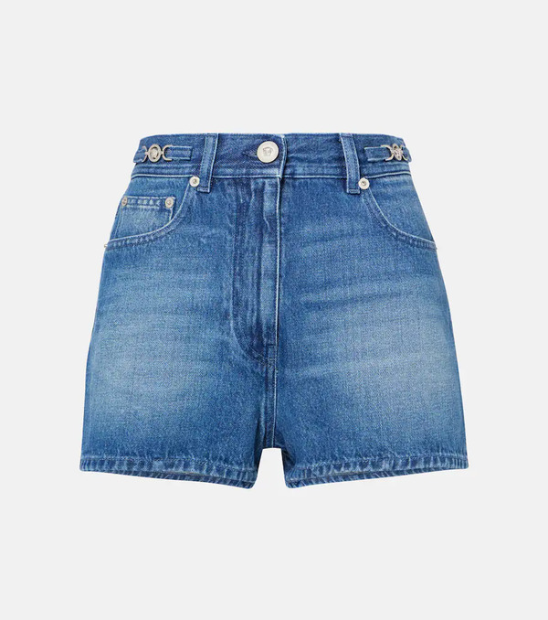  Versace Versace Faded Denim Shorts 