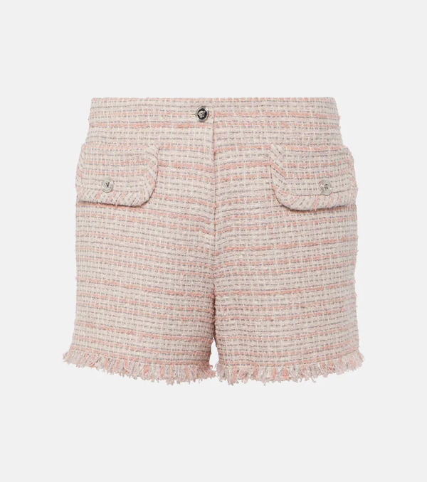  Versace Versace Fringed Tweed Shorts 
