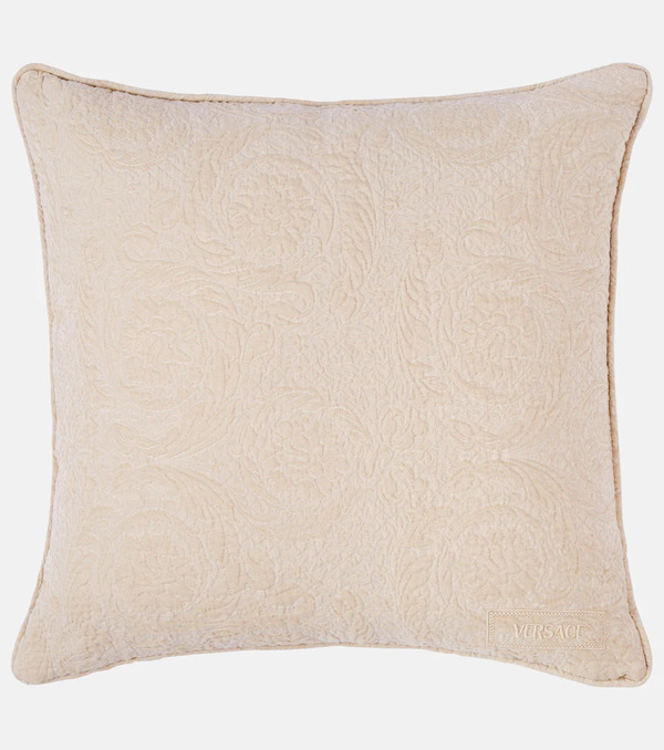  Versace Home Versace Home Barocco Embroidered Cotton-blend Cushion 