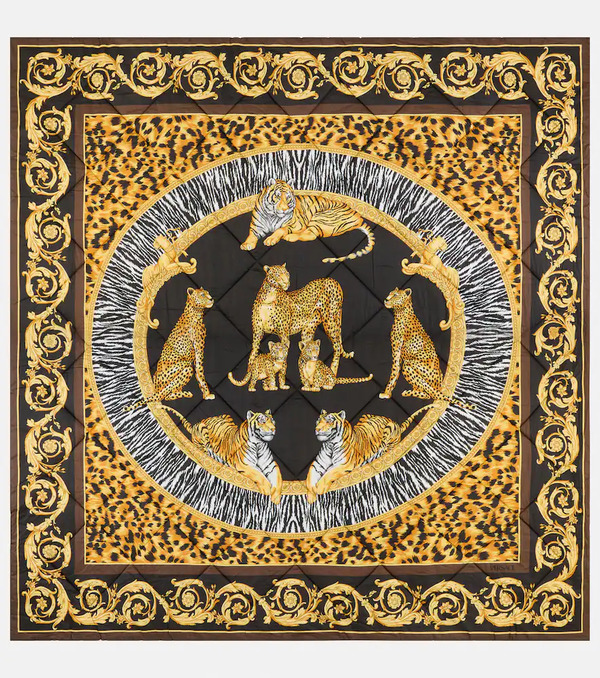  Versace Home Versace Home Wild Cats Cotton Satin Throw 