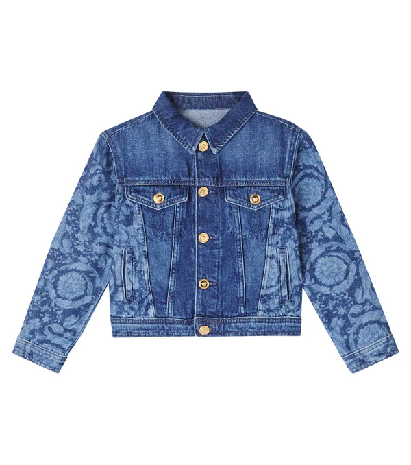  Versace Kids Versace Kids Barocco Denim Jacket 