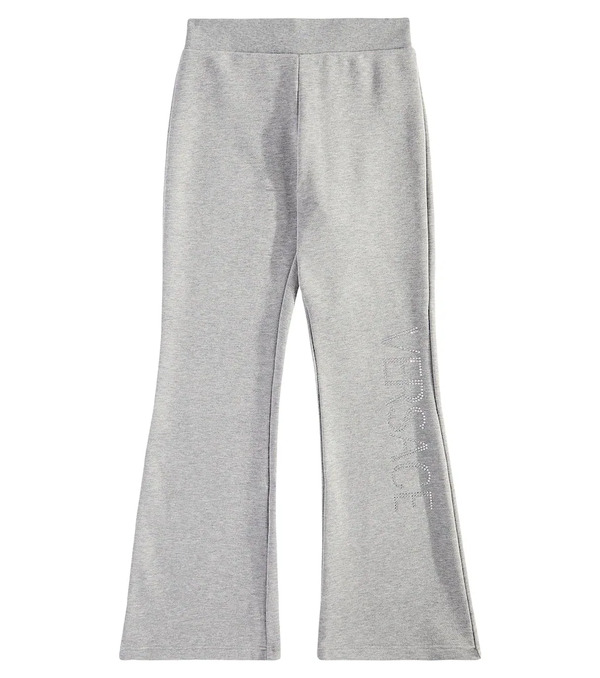  Versace Kids Versace Kids Logo Embellished Cotton Jersey Sweatpants 