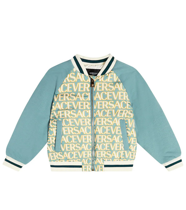 Versace Kids Versace Kids Logo Padded Bomber Jacket 