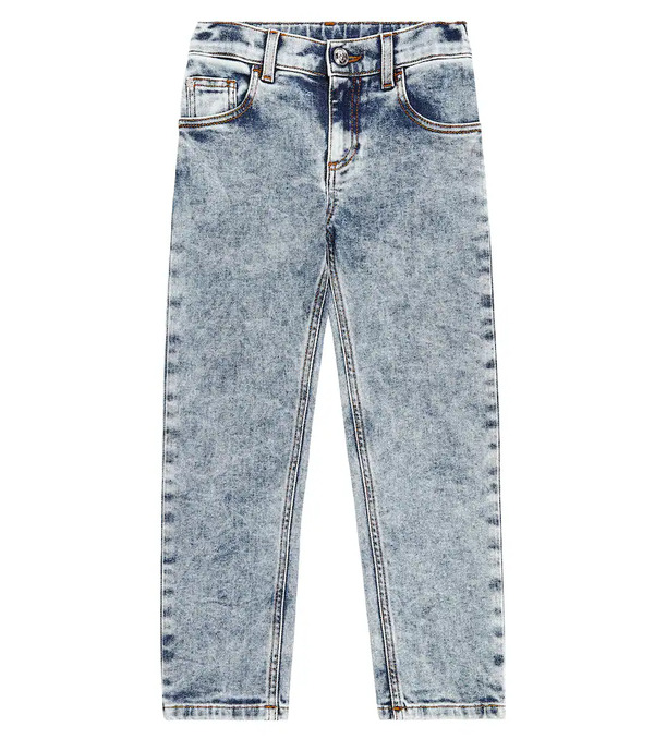  Versace Kids Versace Kids Mid-rise Straight Jeans 