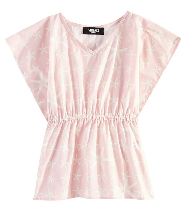  Versace Kids Versace Kids Printed Cotton Kaftan 