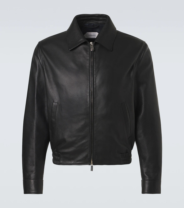  Versace Versace Leather Blouson Jacket 