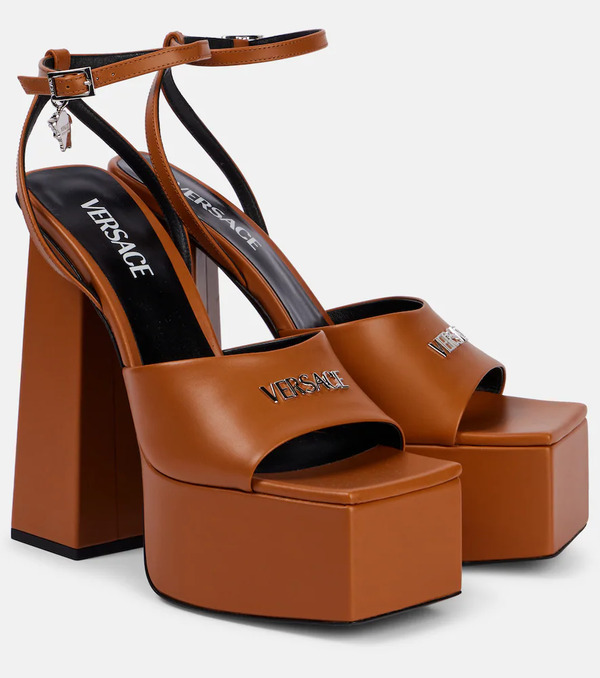  Versace Versace 150 Leather Platform Sandals 