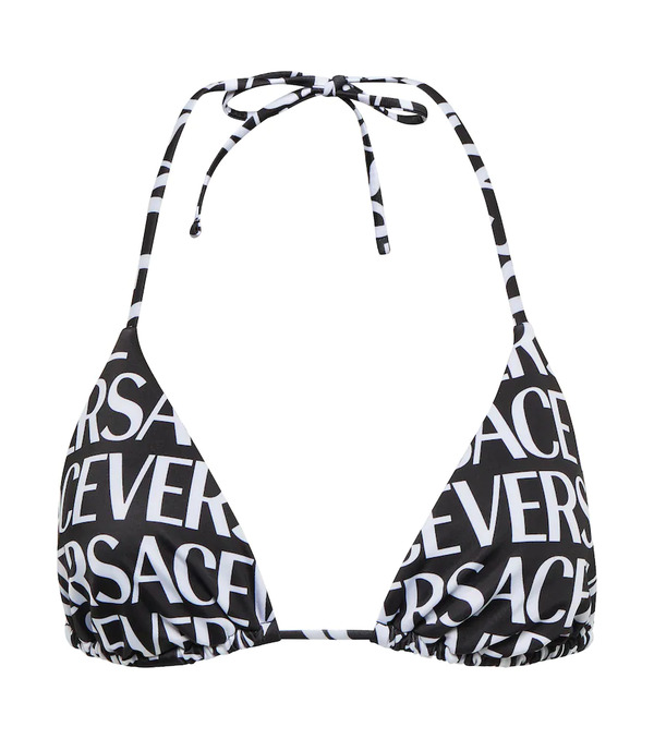  Versace Versace Logo Bikini Top 