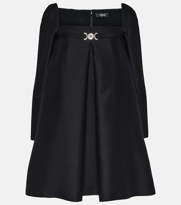  Versace Versace Medusa â95 Wool And Silk Minidress 