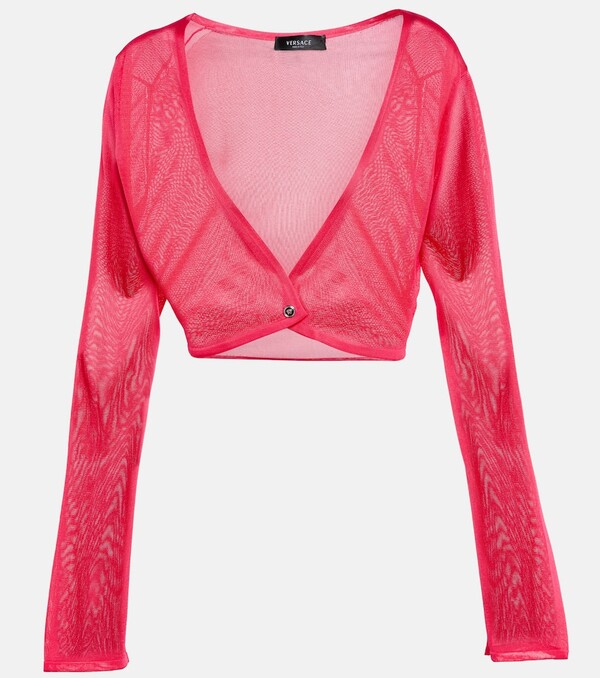  Versace Versace Medusa Crop Cardigan 