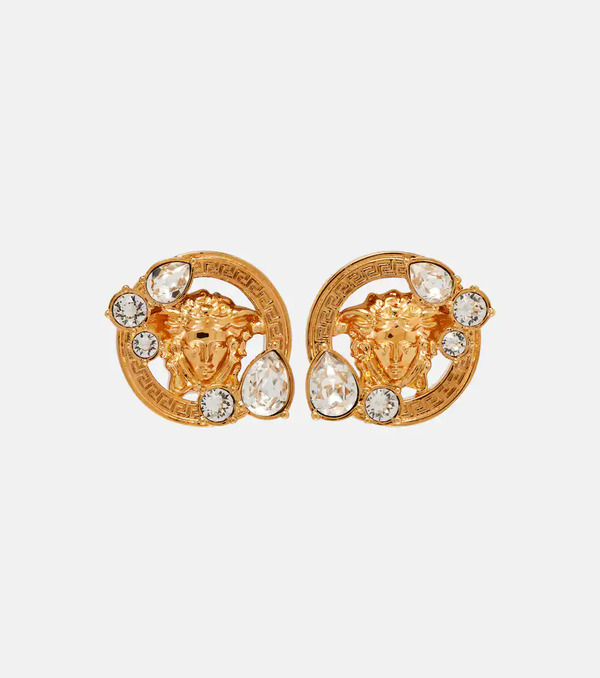  Versace Versace Medusa Crystal-embellished Earrings 