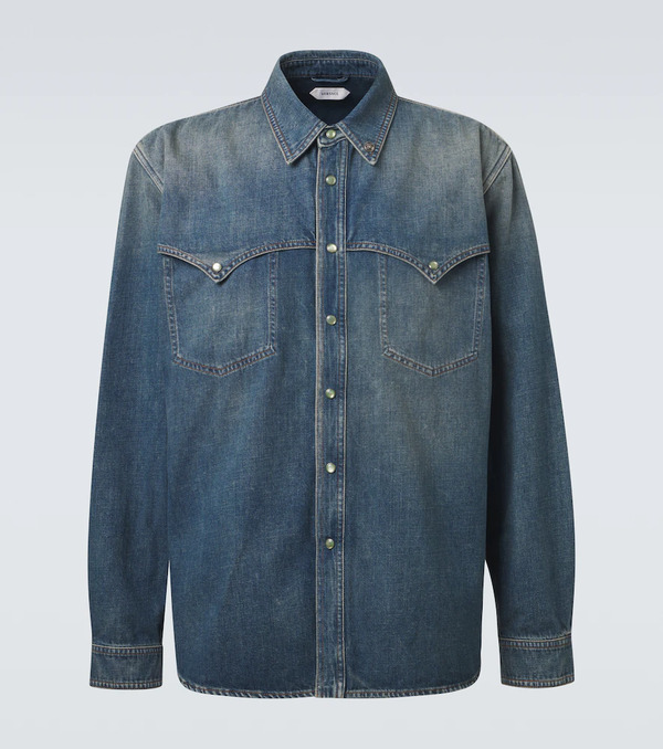  Versace Versace Medusa Denim Overshirt 