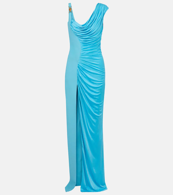  Versace Versace Medusa Draped Gown 