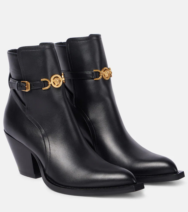  Versace Versace Medusa '95 Leather Ankle Boots 