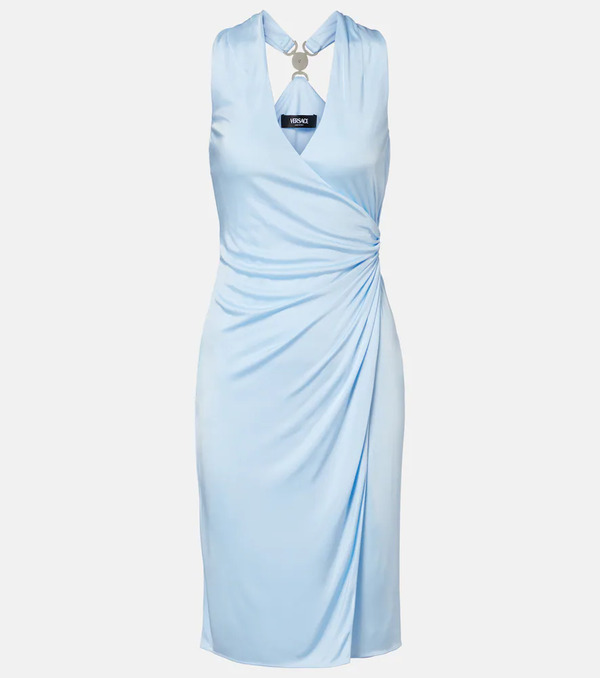  Versace Versace Medusa '95 Ruched Jersey Minidress 