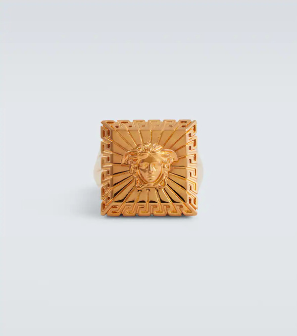  Versace Versace Medusa Square Ring 