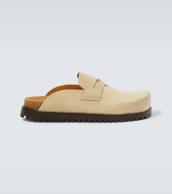  Versace Versace Medusa Suede Clogs 