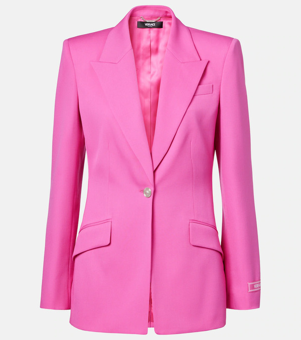  Versace Versace Medusa Wool Blazer 