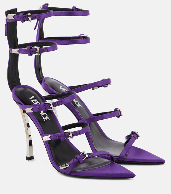  Versace Versace Pin-point Leather Sandals 