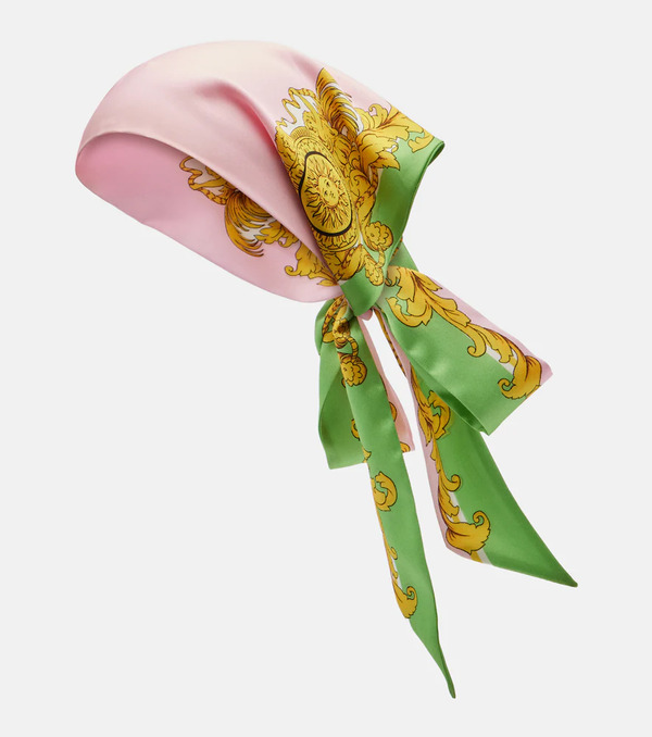  Versace Versace Printed Silk Twill Scarf 