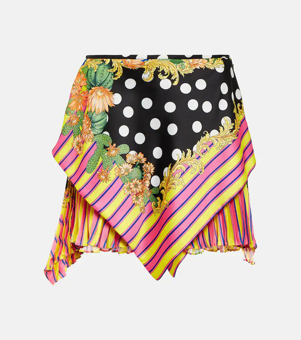  Versace Versace Printed Wrap Miniskirt 