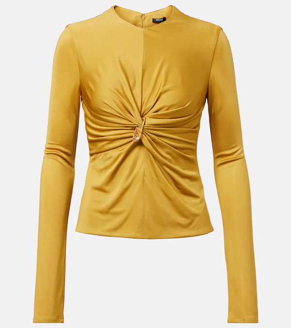 Versace Versace Safety Pin Jersey Top 