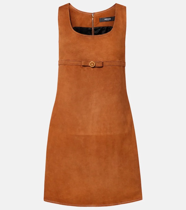  Versace Versace Suede Minidress 