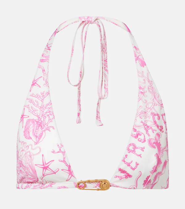  Versace Versace Underwater Barocco Bikini Top 