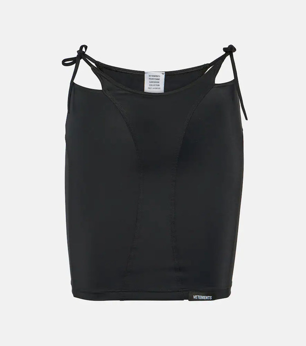  Vetements Vetements Deconstructed Jersey Miniskirt 
