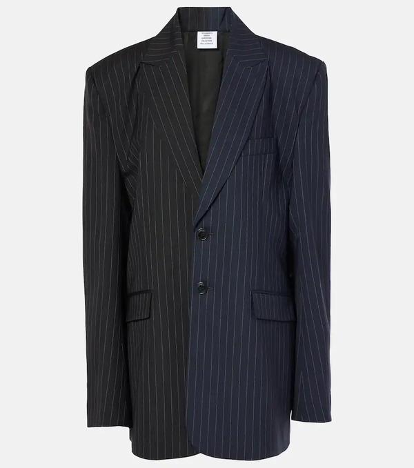  Vetements Vetements Pinstripe Wool Blazer 